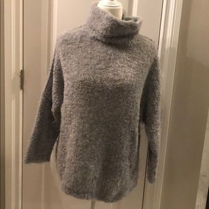 Free People Alpaca oversized blue grey sweater